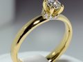Inel de logodna din aur cu diamante 122059DIDI