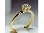 Inel de logodna din aur cu diamante 122059DIDI #1