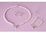 Set bijuterii mireasa argintat cu perle made with SWAROVSKI ELEMENTS - TRIA ALFA Bijuterii #3
