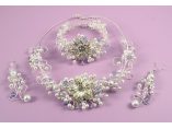 Set bijuterii mireasa argintat cu perle si cristale made with SWAROVSKI ELEMENTS - TRIA ALFA Bijuterii #6