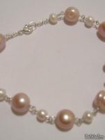 Bijuterii Indra - bratari - Bratara perle roz si argint #7