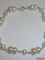Bijuterii Indra - bratari - Bratara perle albe si argint #8