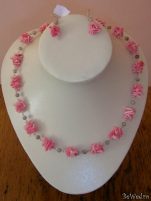 Bijuterii Indra - unicate - Set coral roz #10