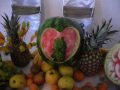 Bufet fructe si fructe sculptate
